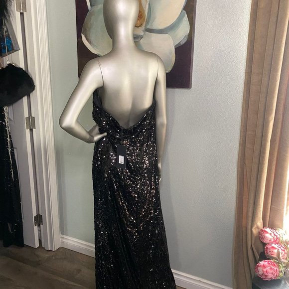 Strapless Sequin Gown - Picture 2 of 8